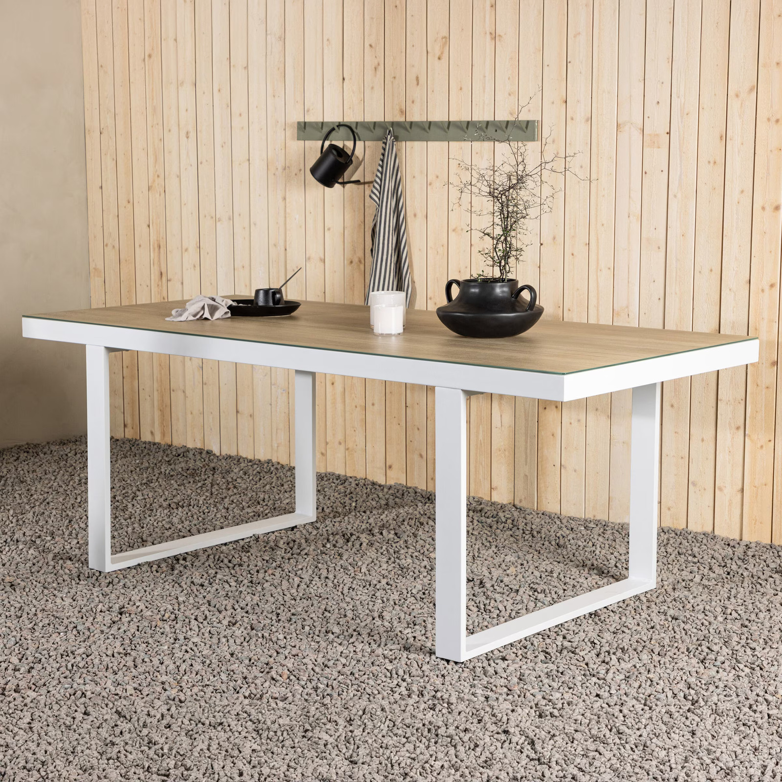 Nohr Tuintafel Mariano Whitewash B: 200 cm, D: 90 cm