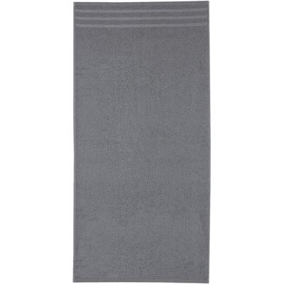 Handtücher KLEINE WOLKE "Royal, 1 Stück (50/100 cm)", grau (dunkelgrau), B:50cm L:100cm, Frottier, Baumwolle, Handtücher, Uni Farben, mit Bordüre, weich, auch in verschiedenen Sets erhältlich