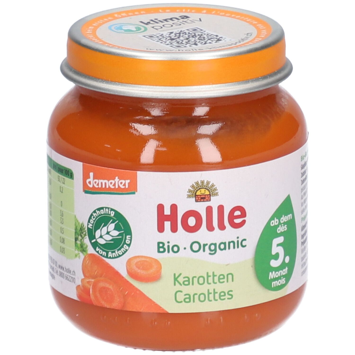 Holle Karotten Bio 125 g Brei