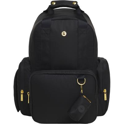 Wickeltasche HUGGIES BABYWEAR, Damen, schwarz, Canvas, Nylon, unifarben, Taschen, inklusive Wickelunterlage, ohne abgebildete Accessories
