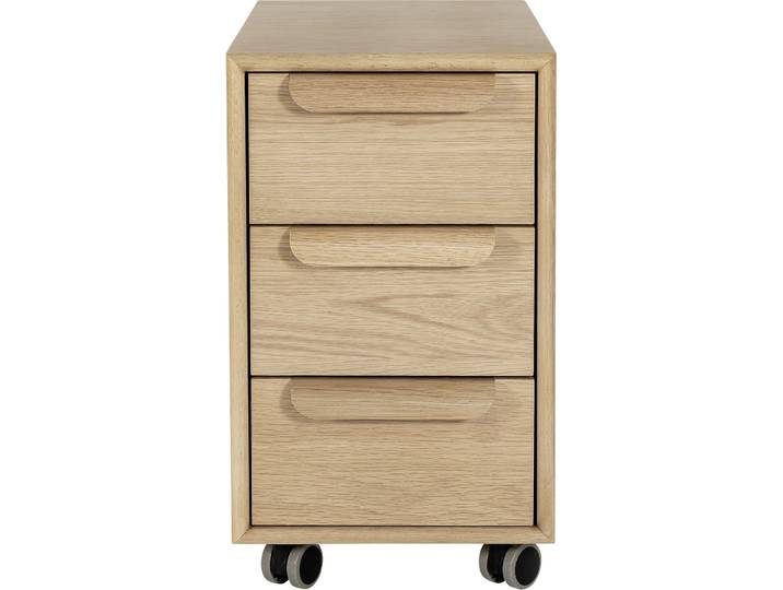 Rollcontainer Majan Eiche furniert MDF B 32 H 56 cm - Rollcontainer