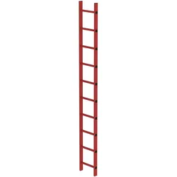 Munk, Leiter + Gerüst, Schachtleiter GFK 300mm Lichte Weite 10 Sprossen (Gerüst, 280 cm)