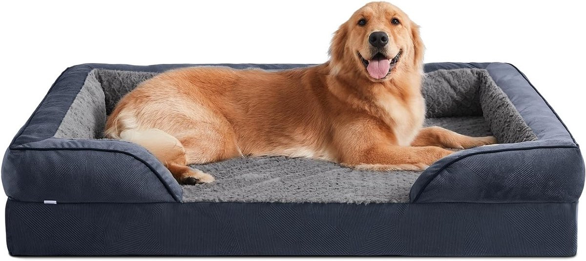 Extra Large Orthopedisch Hondenbed en Kattenbed met Honingraatstructuur en Waterdichte Voering