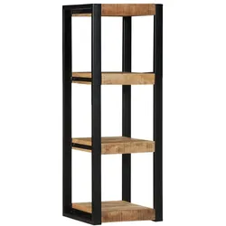 vidaXL Wandregal 35x35x100 cm Raues Massivholz Mango