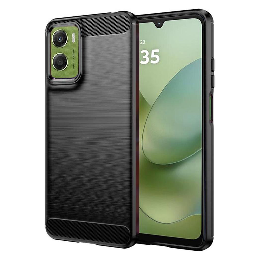 Techsuit - Carbon Silicone - Motorola Moto G06 - Black (Motorola Moto G6) (62067848)