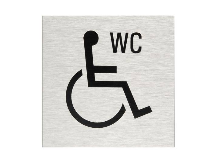 WC-Schild Behinderte 8 x 8 cm