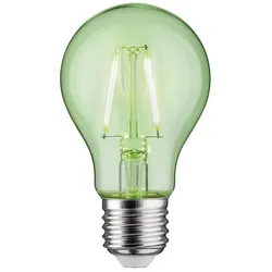 Paulmann LED Deko-Filament Birne GRÜN NonDim, 230V, E27, 1W 4900K 170lm, Glas klar PAUL-28724
