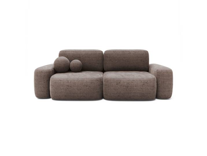 Canapé 2 places LEVI Chenille Gris 259×107×88 cm