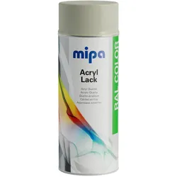 MIPA Acryllack RAL Color Farbspray 400ml RAL7032 - kieselgrau