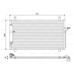 Kondensator Klimaanlage VALEO 814496
