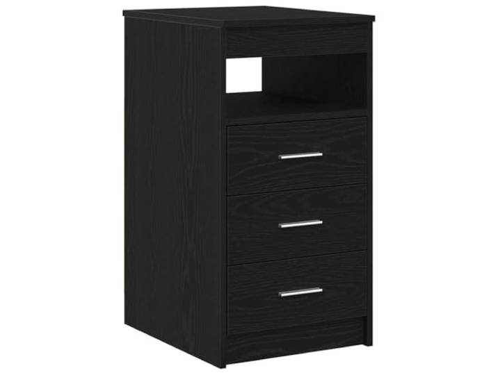 YUTAASU Schubladenschrank Schwarz Eichen-Optik 40x50x76cm Holzwerkstoff