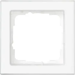 Gira Abdeckrahmen 1-fach reinweiß transparent 071122