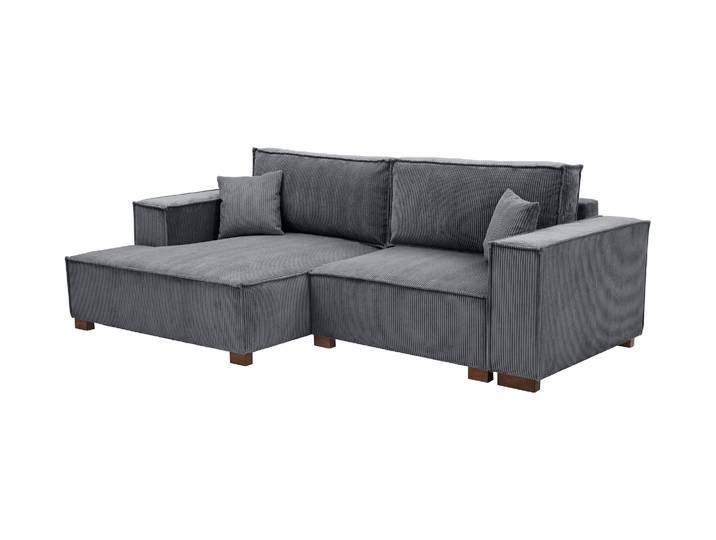 Tchibo - Sofa 2-Sitzer mit Auszugsbett rechts - 253x150x87cm - anthrazit -