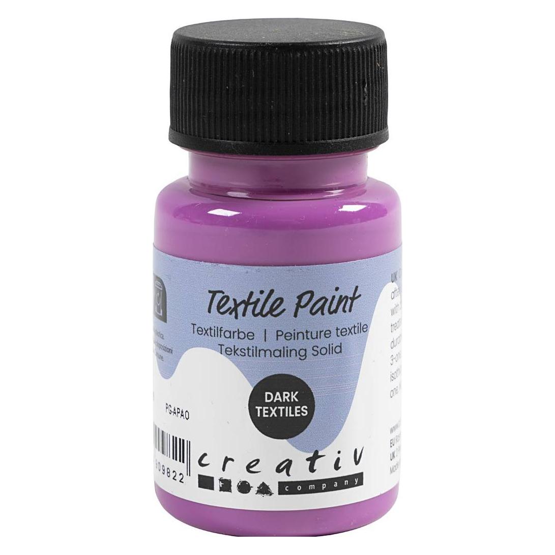 Creativ Company Textile Paint, opaque, fuchsia, 50 ml/ 1 bottle (50 ml) (7034219)