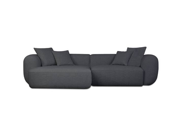Modulares Ecksofa Baomi L-förmig, linksseitig, dunkelgrauer