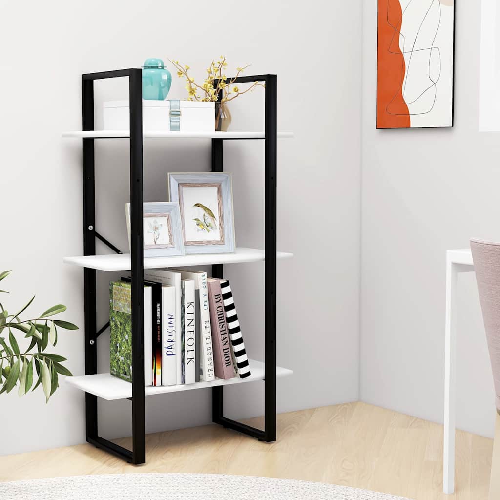 vidaXL Étagère de rangement blanc 60x30x105 cm bois d'ingénierie
