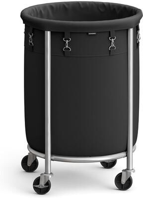 No "Laundry Basket with Wheels Rolling Laundry Hamper - 19.7""L x 19.7""W x 28""H"