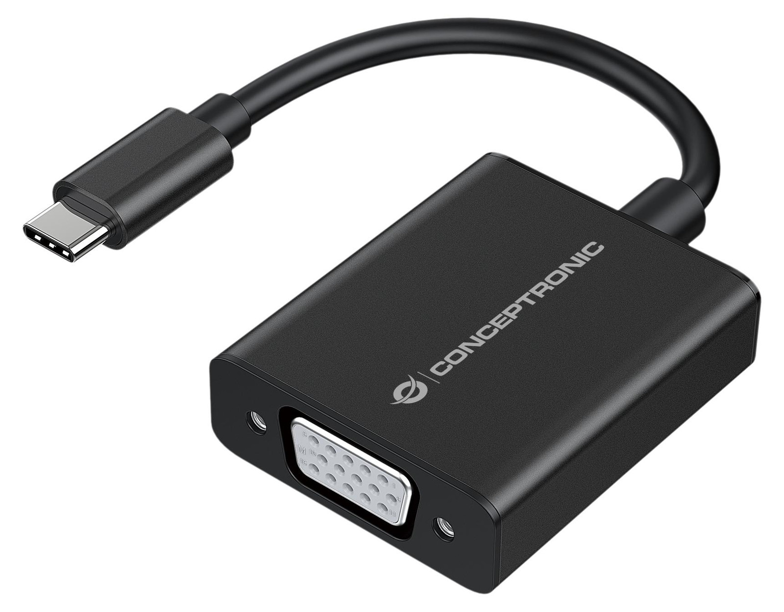 Conceptronic ABBY05B USB-C naar VGA Adapter 1080P60Hz 0,15m