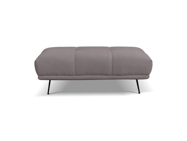 Pouf GIOVANNI tissu raven taupe