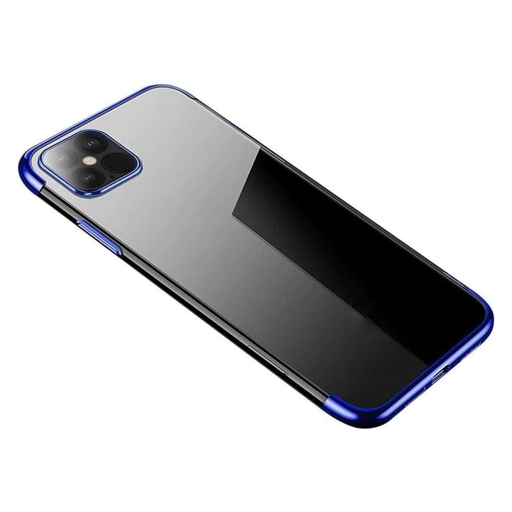 Hurtel Clear Color Silikon Gel Electroplating frame Handyhülle Schutzhülle für Xiaomi Mi 11 blau (Xiaomi Mi 11) (1404978613)