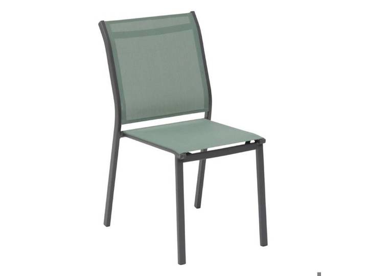 Chaise  Essentia  empilable vert olive & graphite - Hespéride