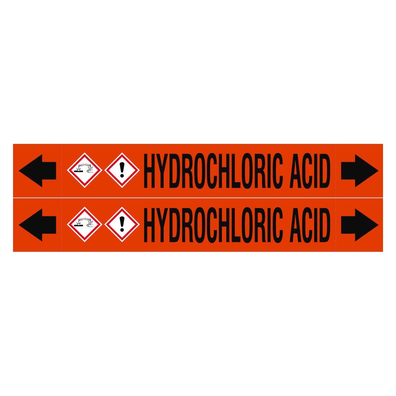 Brady ASME - Rohrmarkierer - Hydrochloric Acid (313175)