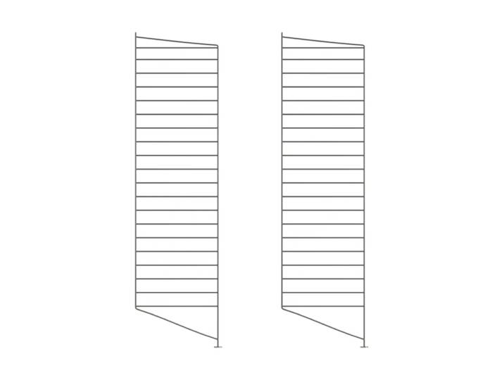 String Montant d étagère String Gris foncé, 115x30 cm, lot de 2'