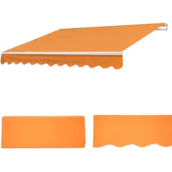 Ersatz-Bezug für Markise H792, Gelenkarmmarkise Ersatzbezug Sonnenschutz, 5x3m ~ Polyester terracotta