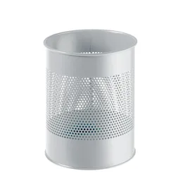 Durable rund/P165mm 331010 grau, 315x260mm, Abfalleimer, Grau
