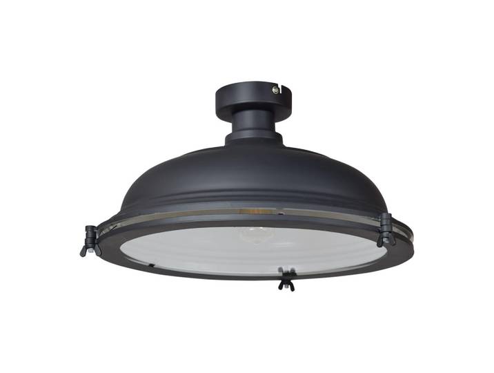 Urban Interiors Deckenleuchten Bronx Schwarz, Metall, E27, 42x22x42 cm, Lampen & Leuchten, Innenbeleuchtung, Deckenleuchten, Deckenleuchten