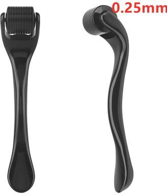 Inspired Living Healthy Care Derma Roller 540 Titanium Microneedle Roller For Face 0.2mm 0.25mm 0.3mm all Black 0.25mm