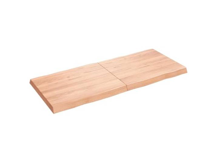 GFDWPUY Massivholz Tischplatte 140x60 cm Eiche Baumkante Klappbar mit Scharnieren, Lackiert, Handgefertigt, Für Esszimmer Und Büro