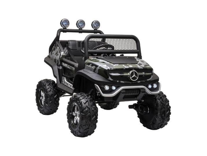 Elektroauto Kinder Mercedes Unimog camouflage