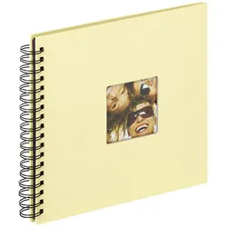 Walther Design, Fotoalbum, Fun creme Spiral 26x25 40 schwarze Seiten SA108H (26 x 25 cm)