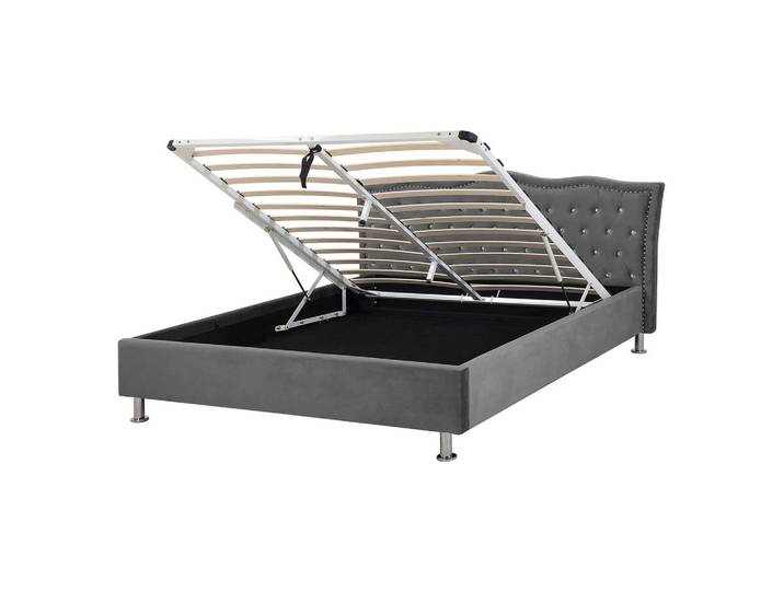 BETT 140/200cm Dunkelgrau Metz