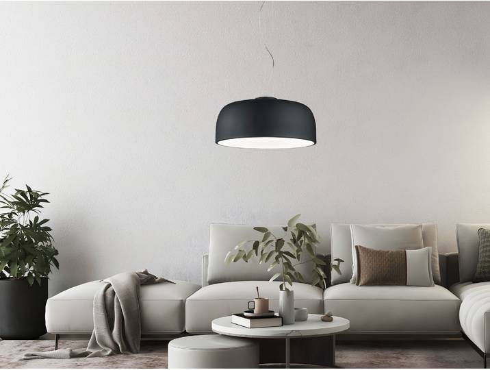 Trio Leuchten Modern /Design Design Hängelampe schwarz - Balon/ 4-flammig / Innenbeleuchtung / Wohnzimmerlampe / Schlafzimmer / Küche Kunststoff /Metall Rund LED geeignet E27 Max. 4 x 40 Watt