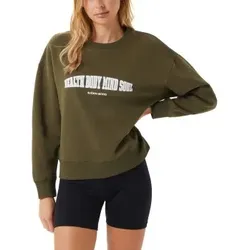 Björn Borg Ace Boyfriend Crew Grün Small Damen