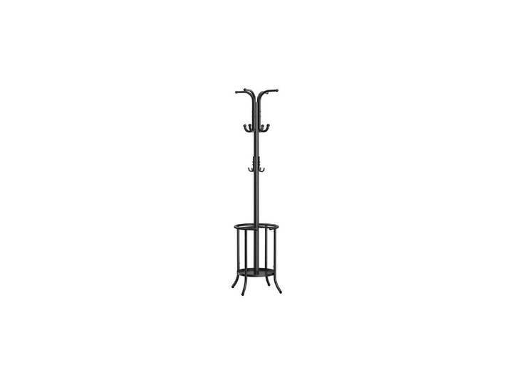 Kleiderständer SONGMICS mit 12 Haken , schwarz, Metall, Garderobenständer, Kleiderständer