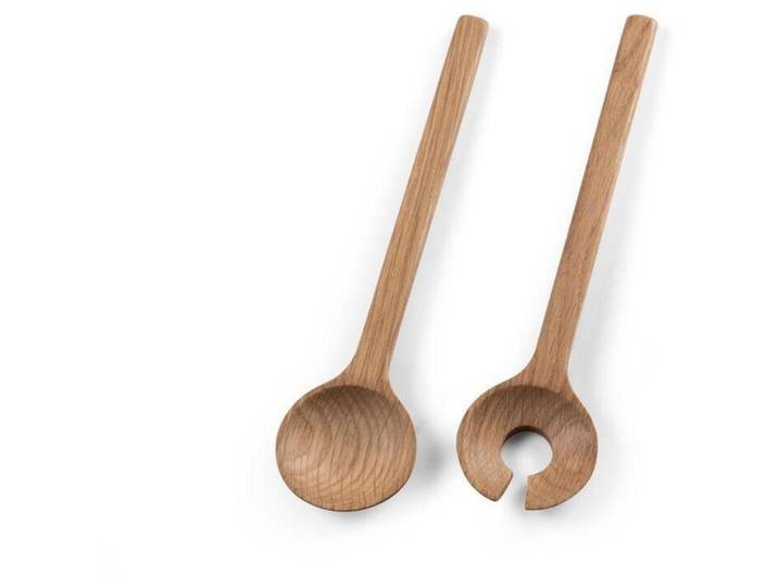 Salatbesteck BITZ Hellbraun Eiche T 24 cm - Salatbesteck
