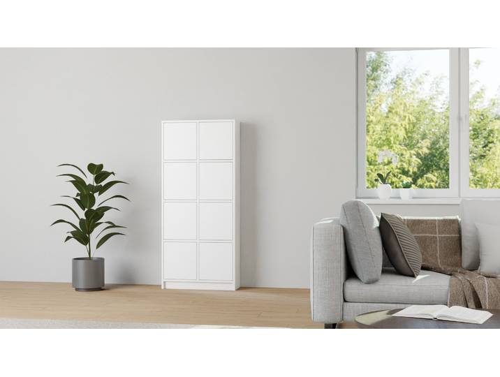 Maßgefertigtes Highboard MDF Beschichtet MDF Weiß matt