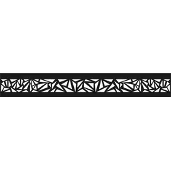 OSMO ALU Dekor Triangel 19x253, 184cm Alu Anthrazit