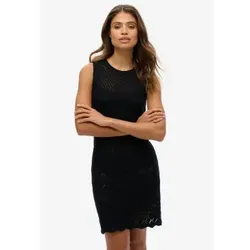 Superdry für Damen. W8011857A Gehäkeltes Minikleid
schwarz (M), Lässig, Ärmellos / Hosenträger, Bio-Baumwolle, Nachhaltig