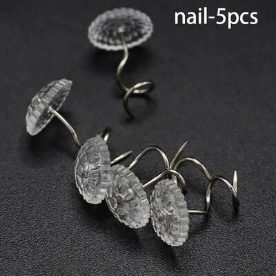 Uplifted Finds Transparent Heavy Duty PVC Sofa Protection Shield nail 5 Pcs