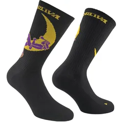 La Sportiva, Unisex, Sportsocken, Climbing on the Moon Socks - Unisex Klettersocken (XXL), Schwarz, Gelb