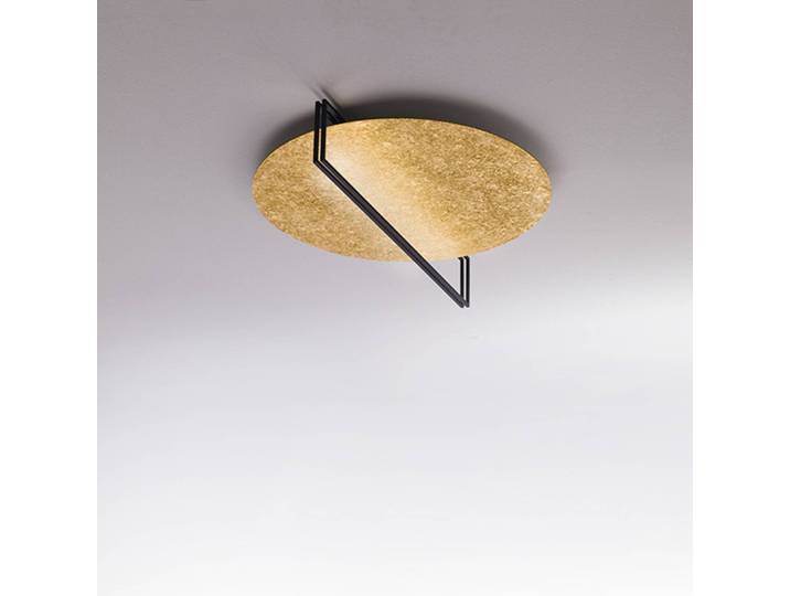 ICONE Designer Deckenlampe Essenza, dimmbar, messing / gold, für Wohn- / Esszimmer, Aluminium, Design, Deckenlampe