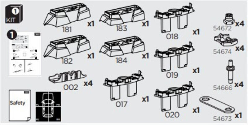 France Attelage Kit Thule 7104