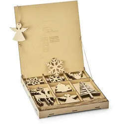 CICADA Weihnachtsanhänger 35er Box natürlich Deko
