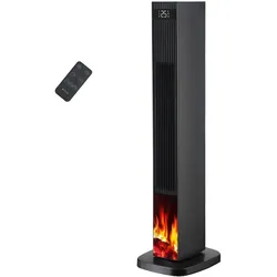 BE COOL Design Turm-Heizlüfter mit Kamineffekt 2200W Leon