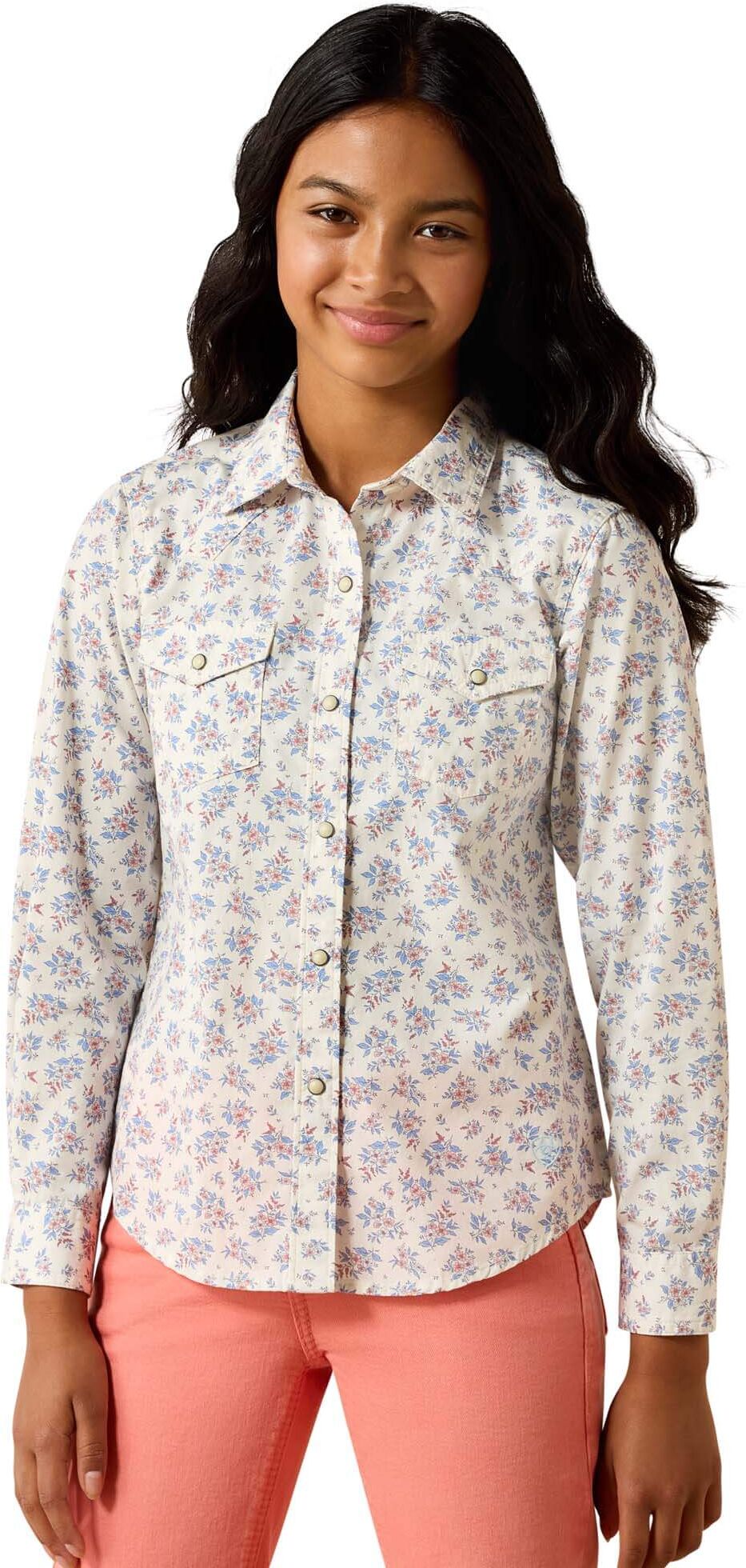 Kid's Stardust Shirt in Multicolor Floral, Size: 2XL by Ariat