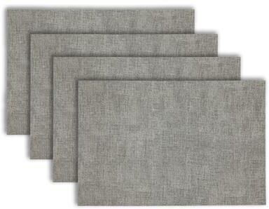 Dainty Home Amalfi Faux Leather Reversible Rectangular Placemat Set